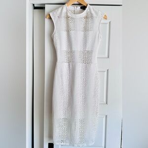 Twenty White Textured Mini Dress